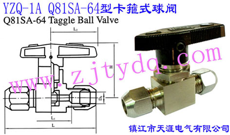 YZQ-1A Q81SA-64ͿʽyYZQ-1A Q81SA-64 Toggle Ball Valve